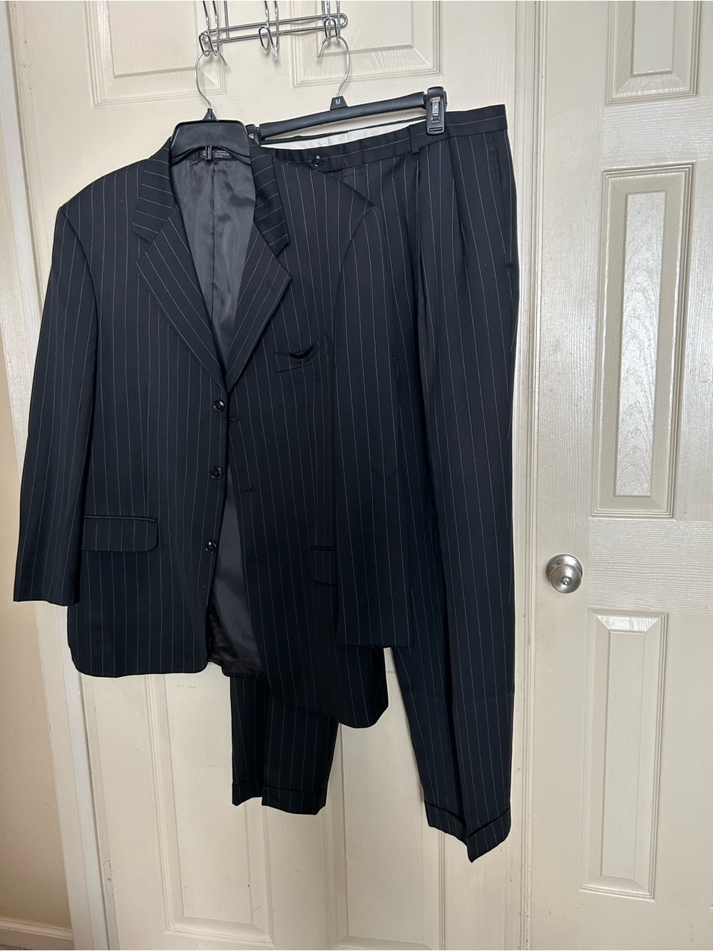 Jones New York Black Pinstripe Two-Piece Suit